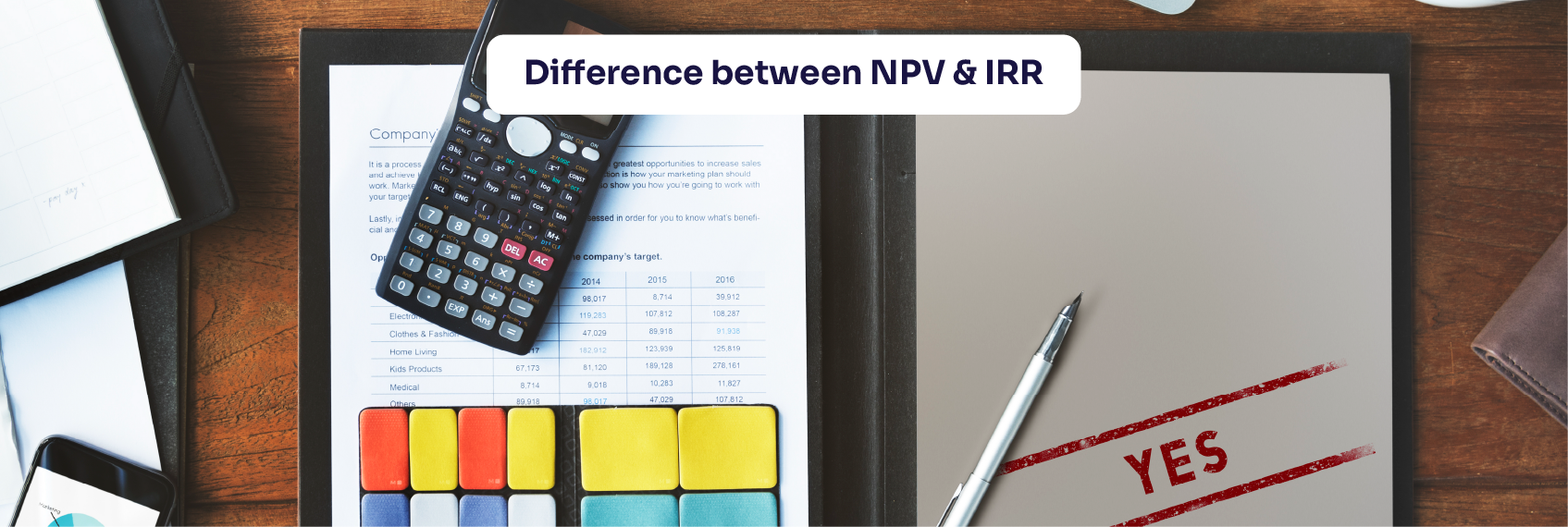 Difference between NPV & IRR_