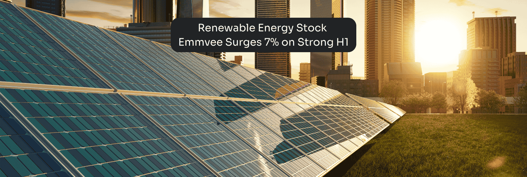 Renewable Energy Stock Update Emmvee Photovoltaic Power Share Price Jumps Over 7%