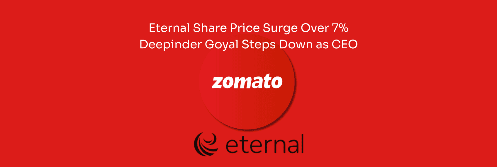 Eternal Share Price Surge Over 7% Deepinder Goyal Steps Down as CEO