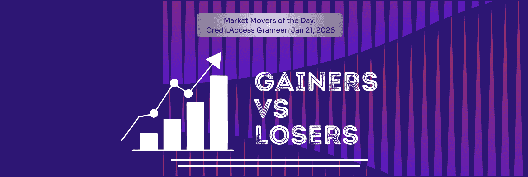 Gainers Vs Losers Market Movers of the Day CreditAccess Grameen Jan 21, 2026