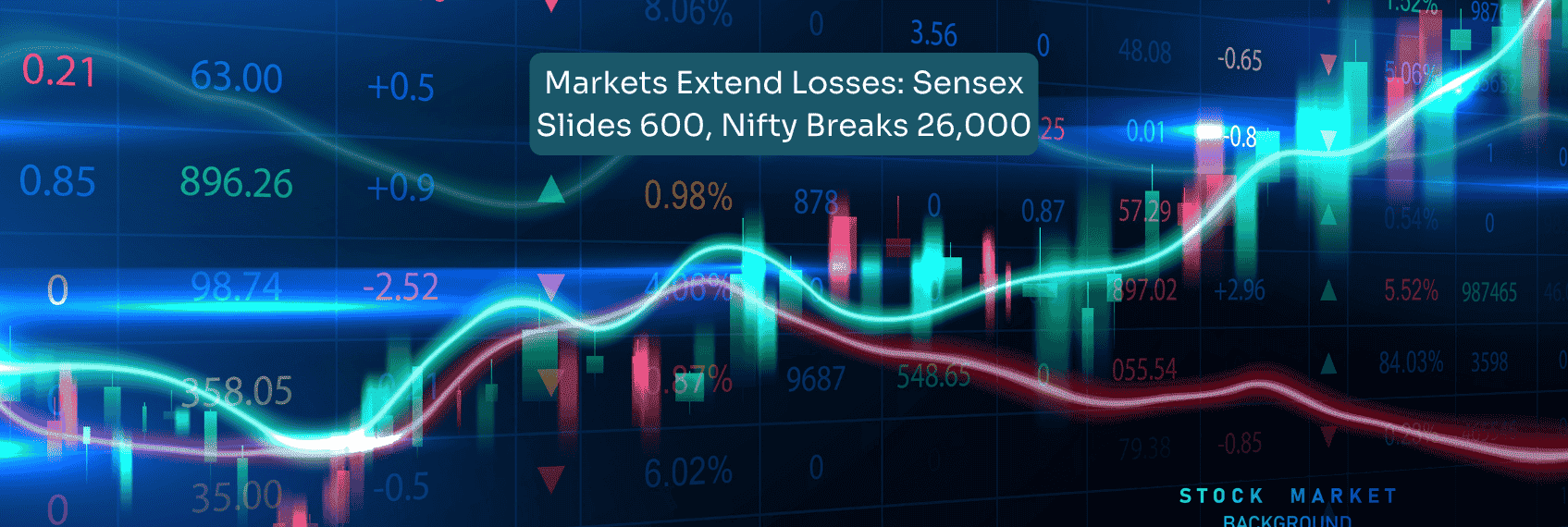 Markets Extend Losses Sensex Slides 600, Nifty Breaks 26,000 (1)