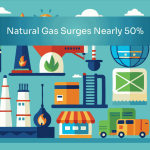 Natural Gas Surges Nearly 50%