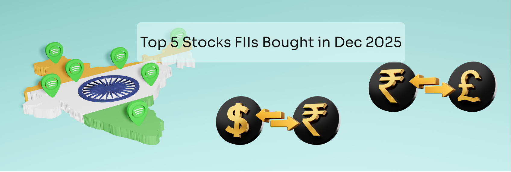 Top 5 Stocks FIIs Bought in Dec 2025