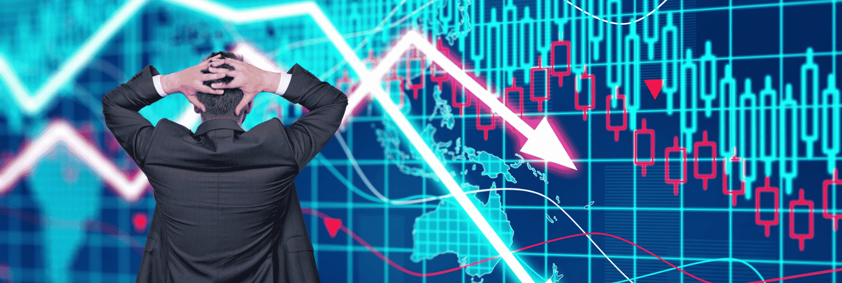 Stock market update February 6 showing Indian equities under pressure amid global market selloff and FII selling
