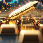 Close-up of gold and silver bars showing decline in precious metals market during global volatility