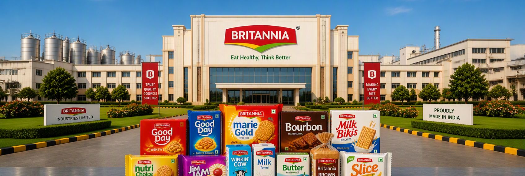 Britannia shares rally after strong Q1 FY27 earnings and profit growth.