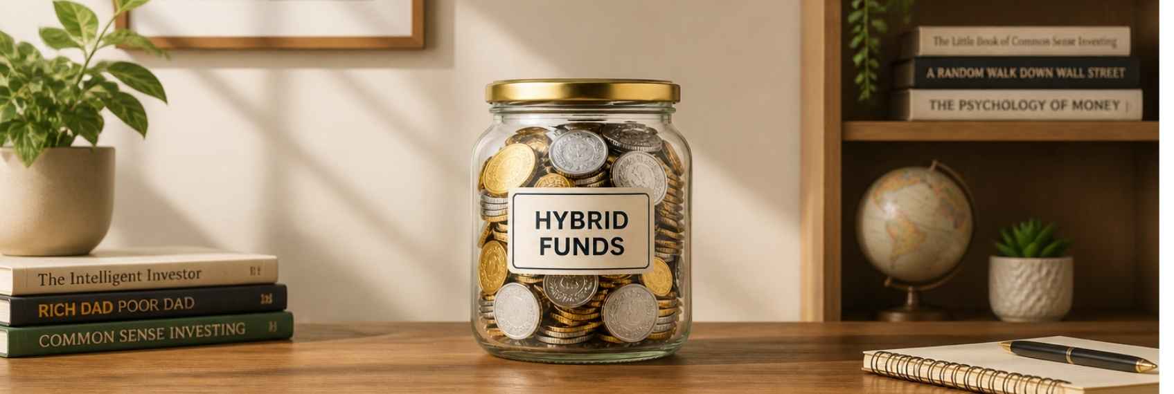 Comparison of hybrid funds and debt funds for long-term investing.