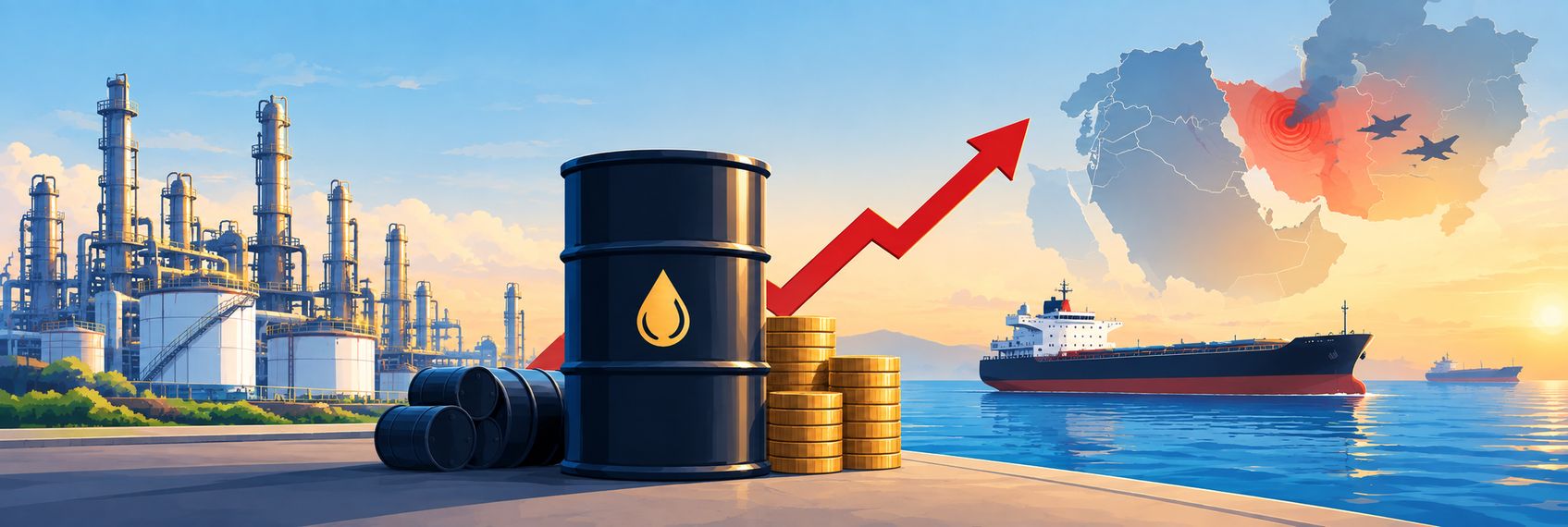 Indian Crude Basket Nears $100 West Asia Crisis Impact on India