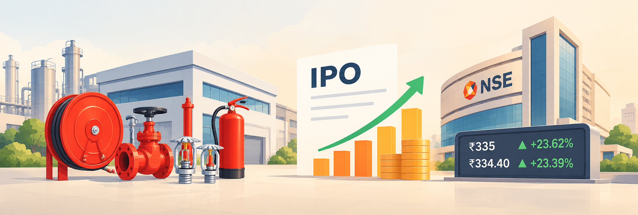 HD Fire Protect Lists at 24% Premium on NSE